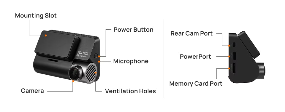 Caméra embarquée avec écran – 4K Ultra HD, GPS intégré et vision nocturne