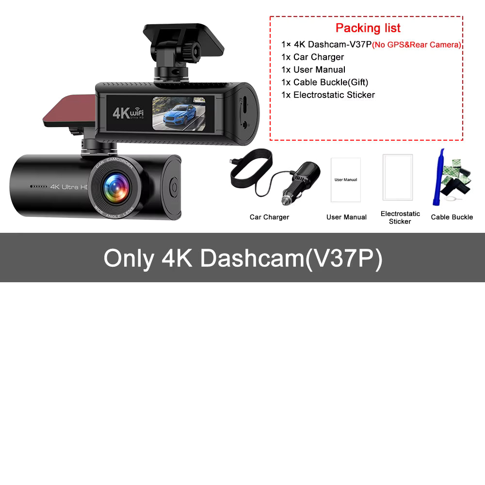 Caméra Embarqué Arrière et Avant pour Voiture 4k
