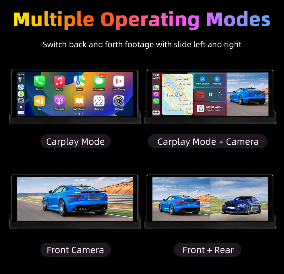 Écran CarPlay Tactile avec caméra embarquée