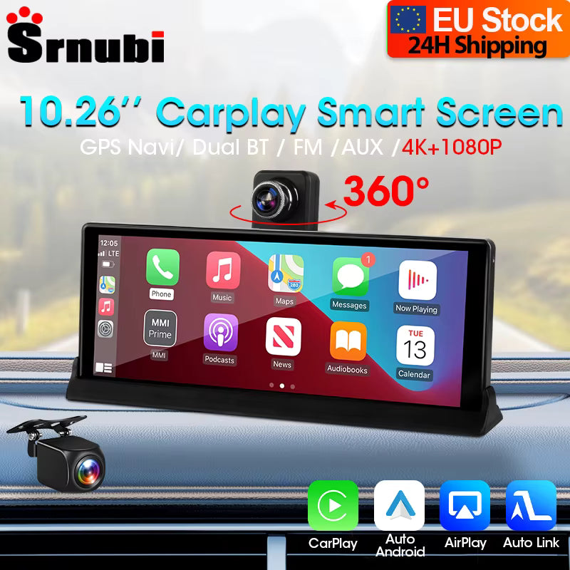 Écran CarPlay Tactile avec caméra embarquée