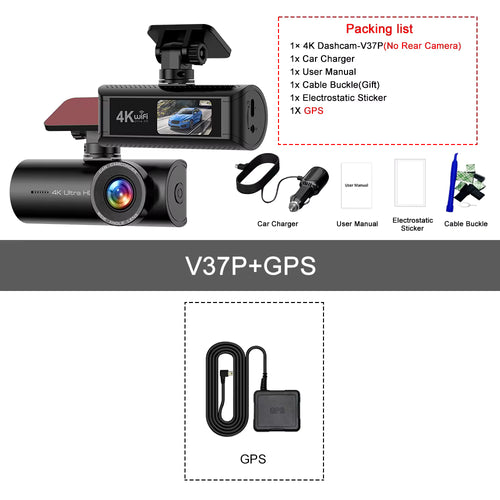 Caméra Embarqué Arrière et Avant pour Voiture 4k