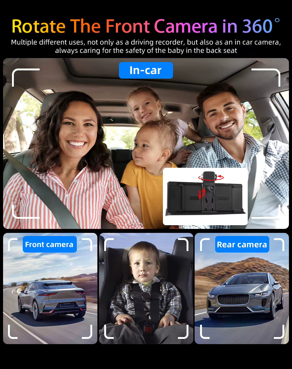 Écran CarPlay Tactile avec caméra embarquée